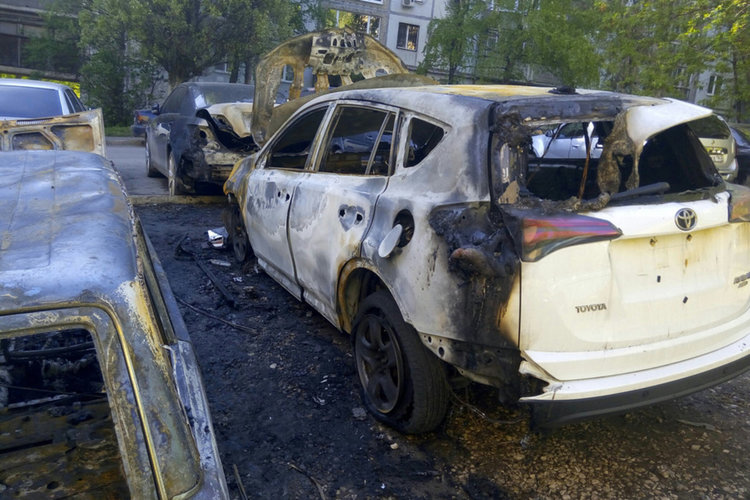Тойота горя в Димитровград
