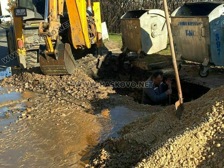 Голяма част от Хасково е без вода заради авария в Източна зона